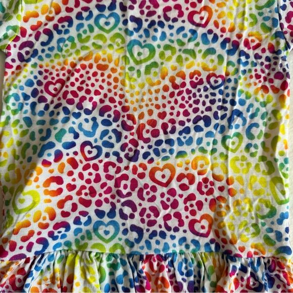 Posh Peanut Lisa Frank I Love Rainbow Leopard Twirl Bodysuit 18-24 Months - Picture 7 of 7